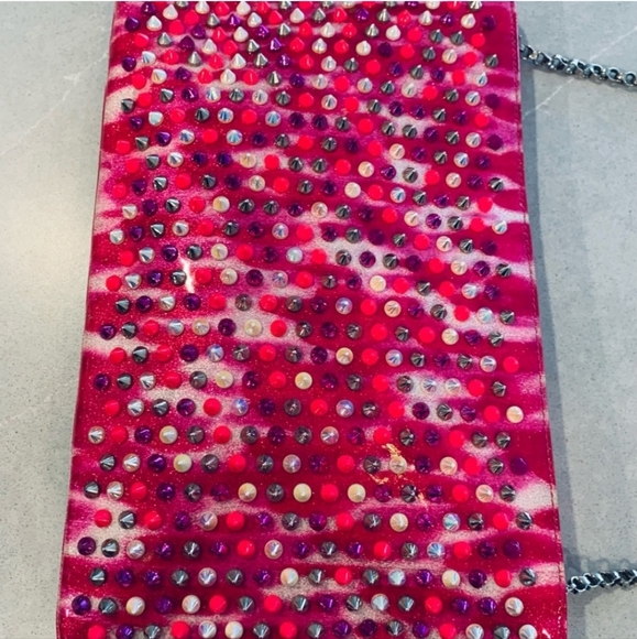 CHRISTIAN LOUBOUTIN Crossbody Shoulder/Clutch Bag Pink - Picture 6 of 15